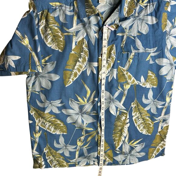 Joe Marlin Cotton Blend Hawaiian‎ Floral Button Down Shirt Size XL - Picture 4 of 6